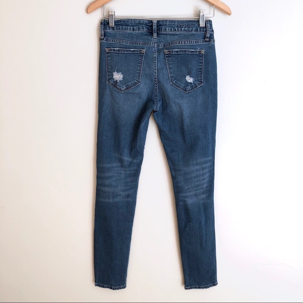 Vigoss Jagger Skinny Distressed Ripped Jeans - Picture 2 of 12